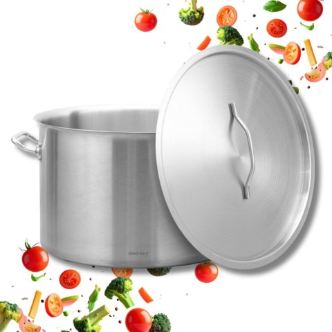 Garnek gastronomiczny, stal nierdzewna, Ø45cm, 44L, KINGHOFF KH-2027