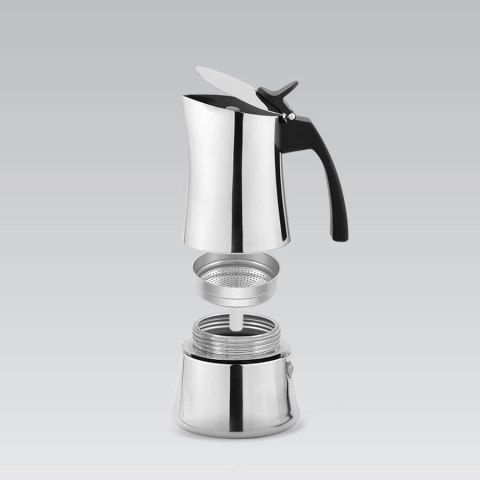 Kawiarka stalowa indukcja na gaz 4 filiżanki 200ml MAESTRO MR-1668-4