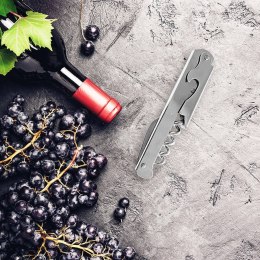 Korkociąg kelnerski otwieracz do wina butelek turystyczny srebrny MAESTRO MR-1571