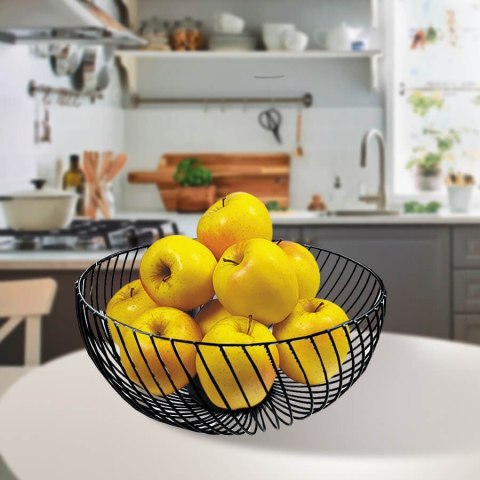 Koszyk kosz na owoce i warzywa czarny MAESTRO MR-1036