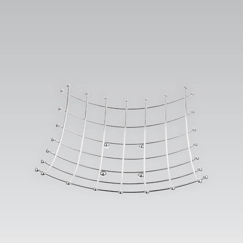 Koszyk kosz na owoce i warzywa srebrny MAESTRO MR-1039