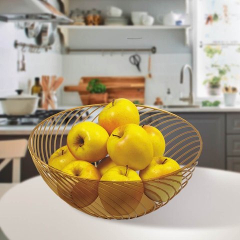 Koszyk kosz na owoce i warzywa złoty MAESTRO MR-1037