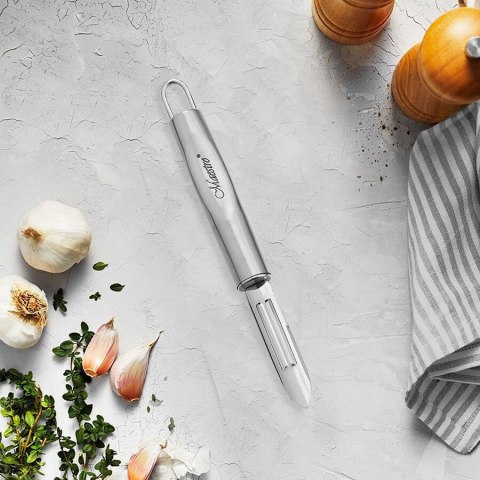 Obieraczka pionowa do warzyw ziemniaków jabłek owoców srebrna MAESTRO MR-1717