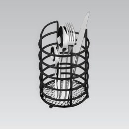 Ociekacz na sztućce metalowy koszyk pojemnik czarny MAESTRO MR-1029-BLACK