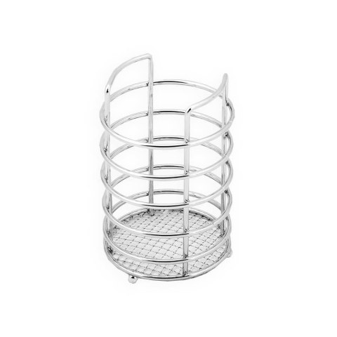 Ociekacz na sztućce metalowy koszyk pojemnik srebrny MAESTRO MR-1029