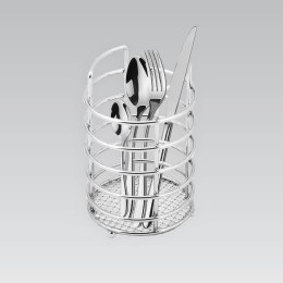 Ociekacz na sztućce metalowy koszyk pojemnik srebrny MAESTRO MR-1029