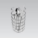 Ociekacz na sztućce metalowy koszyk pojemnik srebrny MAESTRO MR-1032
