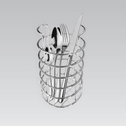 Ociekacz na sztućce metalowy koszyk pojemnik srebrny MAESTRO MR-1032
