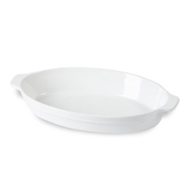 Owalna brytfanna do pieczenia zapiekania do piekarnika biała 45.5cm MAESTRO MR-11742-42