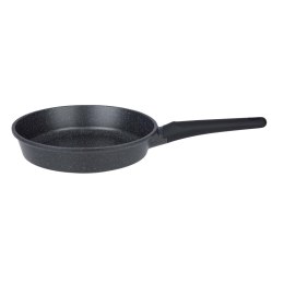 Patelnia granitowa marmurkowa NON-STICK indukcja gaz 26cm czarna BRUNBESTE BB-5542