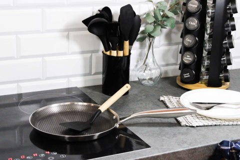 Patelnia stalowa do naleśników indukcja gaz plaster miodu 24CM BRUNBESTE BB-5546