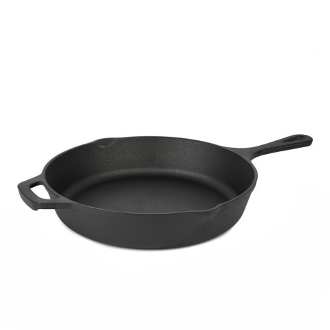 Patelnia żeliwna 26cm z nakładką silikonową na uchwyt KRISBERG KS-7738