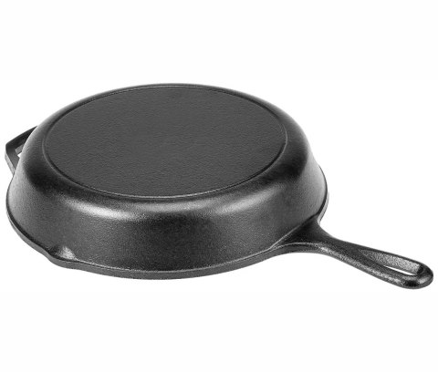 Patelnia żeliwna 31cm z nakładką silikonową na uchwyt KRISBERG KS-7739