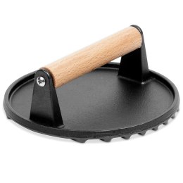 Prasa praska do burgerów steków mięsa na grilla żeliwna 17,5cm KRISBERG KS-7741