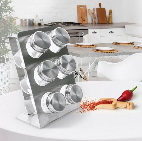 Przyprawnik zestaw pojemników na przyprawy sypkie 7-ele MAESTRO MR-1726