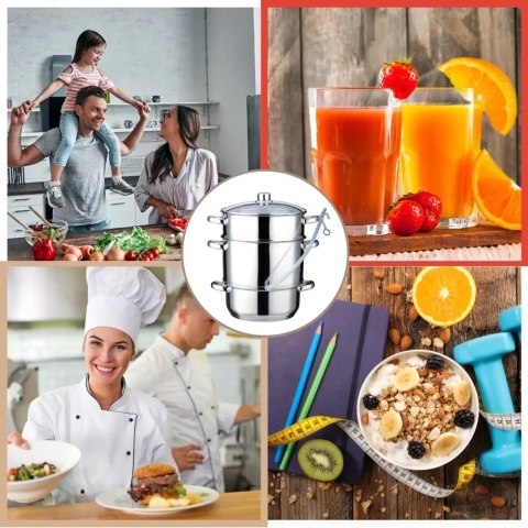 Sokownik parowy, stalowy, 8L, indukcyjny, KLAUSBERG KB-9032