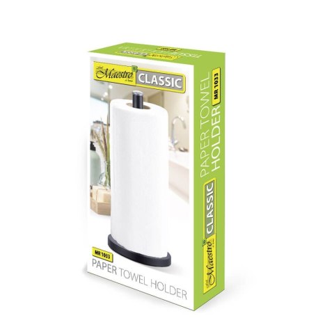 Stojak na ręcznik papierowy uchwyt 34.5cm czarny MAESTRO MR-1033-BLACK