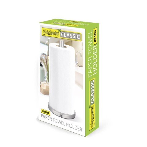Stojak na ręcznik papierowy uchwyt srebrny MAESTRO MR-1034
