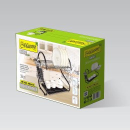 Suszarka do naczyń dwupoziomowa ociekacz na naczynia 53cm czarna MAESTRO MR-1025-53-BLACK