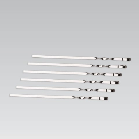 Szpikulce do szaszłyków patyki patyczki metalowe szaszłyki 6SZT 45CM MAESTRO MR-1007