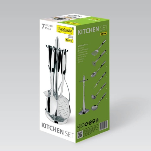 ZESTAW PRZYBORÓW KUCHENNYCH 7 EL. MAESTRO MR-1546
