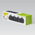 Zestaw 4 pojemników na przyprawy ze stojakiem Geometry Black MAESTRO MR-20003-04CS