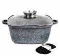 Brytfanna Garnek z powłoką marmurową 6.5L 28cm BRUNBESTE BB-1931