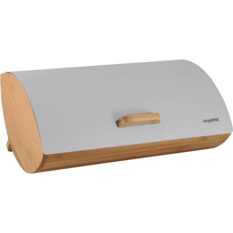 Chlebak bambusowo-stalowy KONIGHOFFER cosmic tdr-1210 - szary