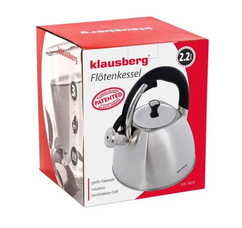 Czajnik stalowy 2.2L Inox KLAUSBERG KB-7409