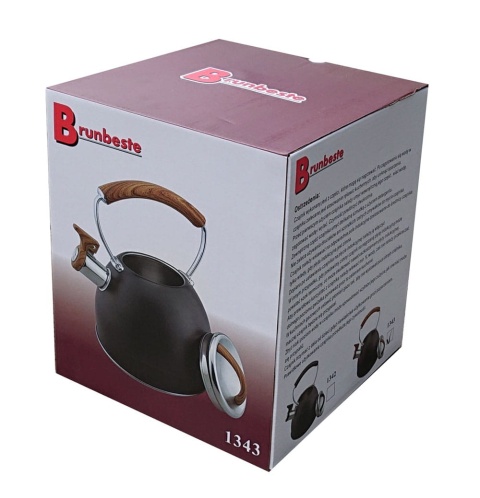 Czajnik stalowy 2.5L BRUNBESTE BB-1343