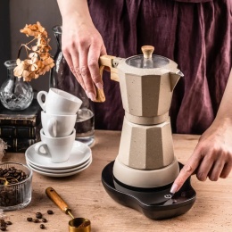 Kawiarka elektryczna espresso, Zaparzacz do kawy, 300 ml, beżowy, 500 W, KLAUSBERG KB-7999