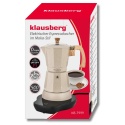 Kawiarka elektryczna espresso, Zaparzacz do kawy, 300 ml, beżowy, 500 W, KLAUSBERG KB-7999