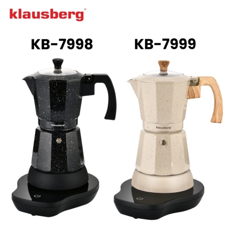 Kawiarka elektryczna espresso, Zaparzacz do kawy, 300 ml, beżowy, 500 W, KLAUSBERG KB-7999