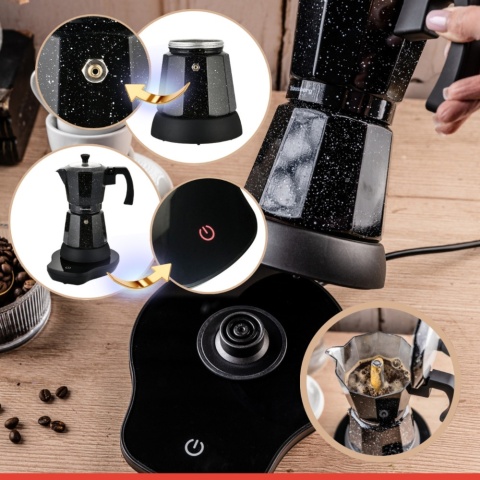 Kawiarka elektryczna espresso, Zaparzacz do kawy, 300 ml, czarny, 500 W, KLAUSBERG KB-7998