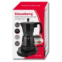 Kawiarka elektryczna espresso, Zaparzacz do kawy, 300 ml, czarny, 500 W, KLAUSBERG KB-7998