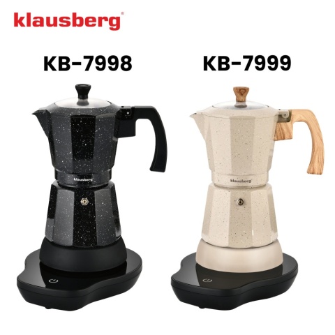 Kawiarka elektryczna espresso, Zaparzacz do kawy, 300 ml, czarny, 500 W, KLAUSBERG KB-7998