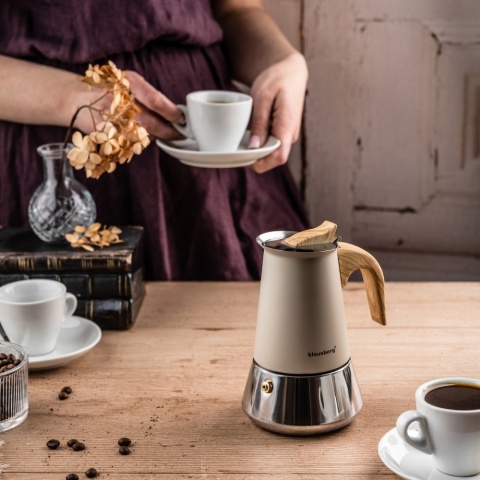 Kawiarka stalowa espresso, Zaparzacz do kawy, 200 ml, indukcja, KLAUSBERG KB-7994