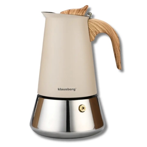 Kawiarka stalowa espresso, Zaparzacz do kawy, 300 ml, indukcja, KLAUSBERG KB-7995