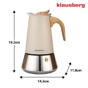 Kawiarka stalowa espresso, Zaparzacz do kawy, 300 ml, indukcja, KLAUSBERG KB-7995