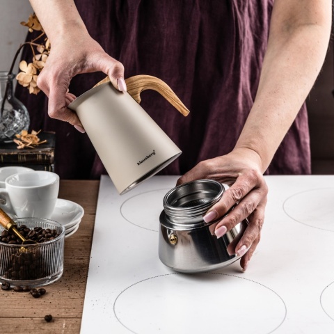 Kawiarka stalowa espresso, Zaparzacz do kawy, 300 ml, indukcja, KLAUSBERG KB-7995