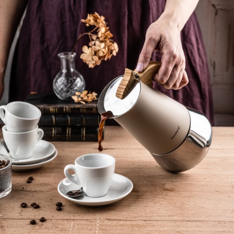 Kawiarka stalowa espresso, Zaparzacz do kawy, 450 ml, indukcja, KLAUSBERG KB-7996