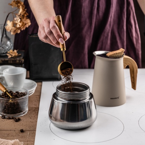 Kawiarka stalowa espresso, Zaparzacz do kawy, 450 ml, indukcja, KLAUSBERG KB-7996