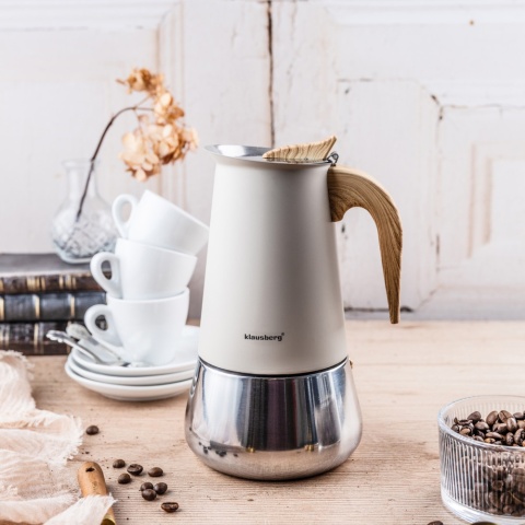Kawiarka stalowa espresso, Zaparzacz do kawy, 450 ml, indukcja, KLAUSBERG KB-7996