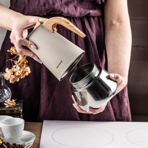 Kawiarka stalowa espresso, Zaparzacz do kawy, 450 ml, indukcja, KLAUSBERG KB-7996