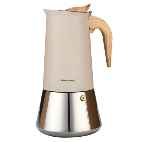 Kawiarka stalowa espresso, Zaparzacz do kawy, 600 ml, indukcja, KLAUSBERG KB-7997