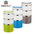Pojemniki obiadowe lunch box 3 poziomy 1.2L KINGHOFF KH-2168