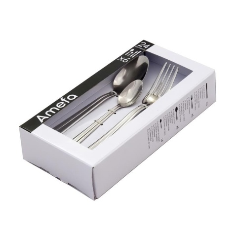 Sztućce 24-ele 6 osób amefa colibri 411550