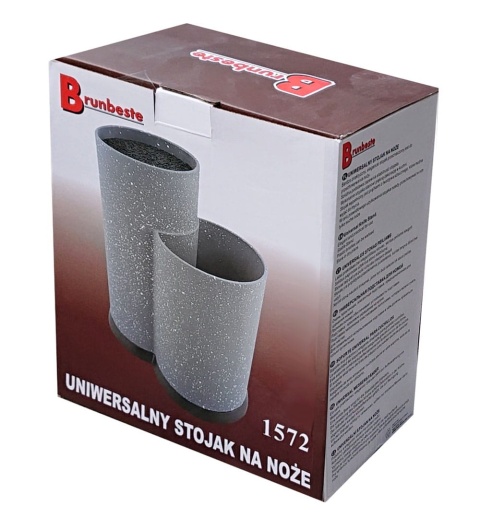 Uniwersalny stojak do noży 2-komorowy BRUNBESTE BB-1572