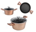 Zestaw garnków BERLINGER HAUS Metallic Line Rosegold 10 ele. BH-1220-N