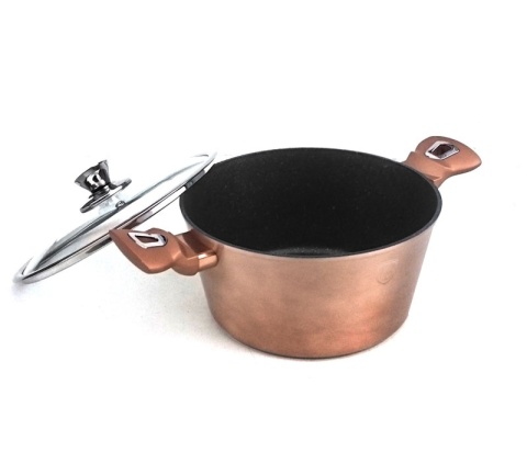 Zestaw garnków BERLINGER HAUS Metallic Line Rosegold 10 ele. BH-1220-N